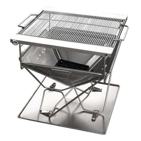 fold-up stainless steel outdoor fire box|stainless steel folding fire stove.